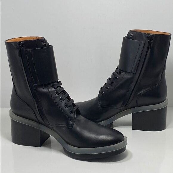 Clergerie Eden Leather Combat Boots size 39.5 - Picture 8 of 14